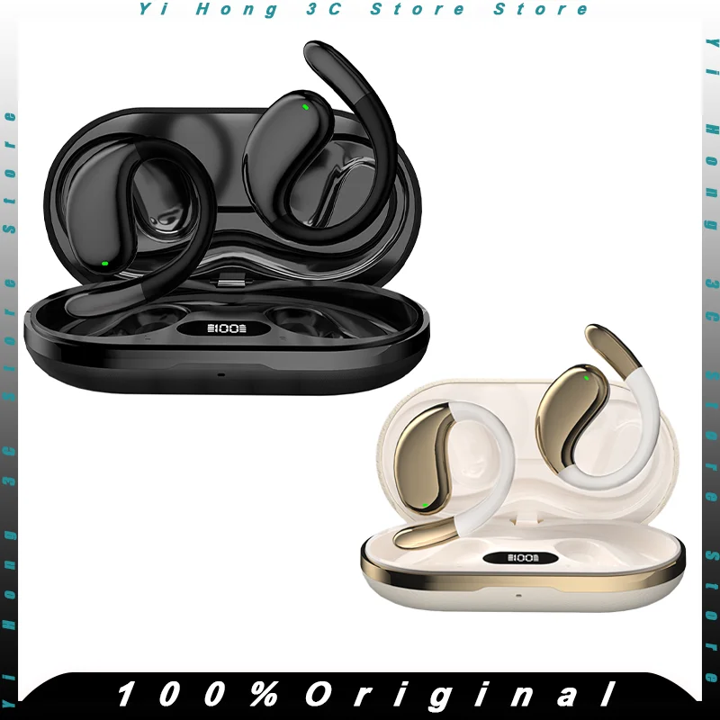 

Sports Wireless Bluetooth Headphones 80Hrs Playtime Ear Buds with LED Power Display Noise Reduction Earbuds With AI Translation