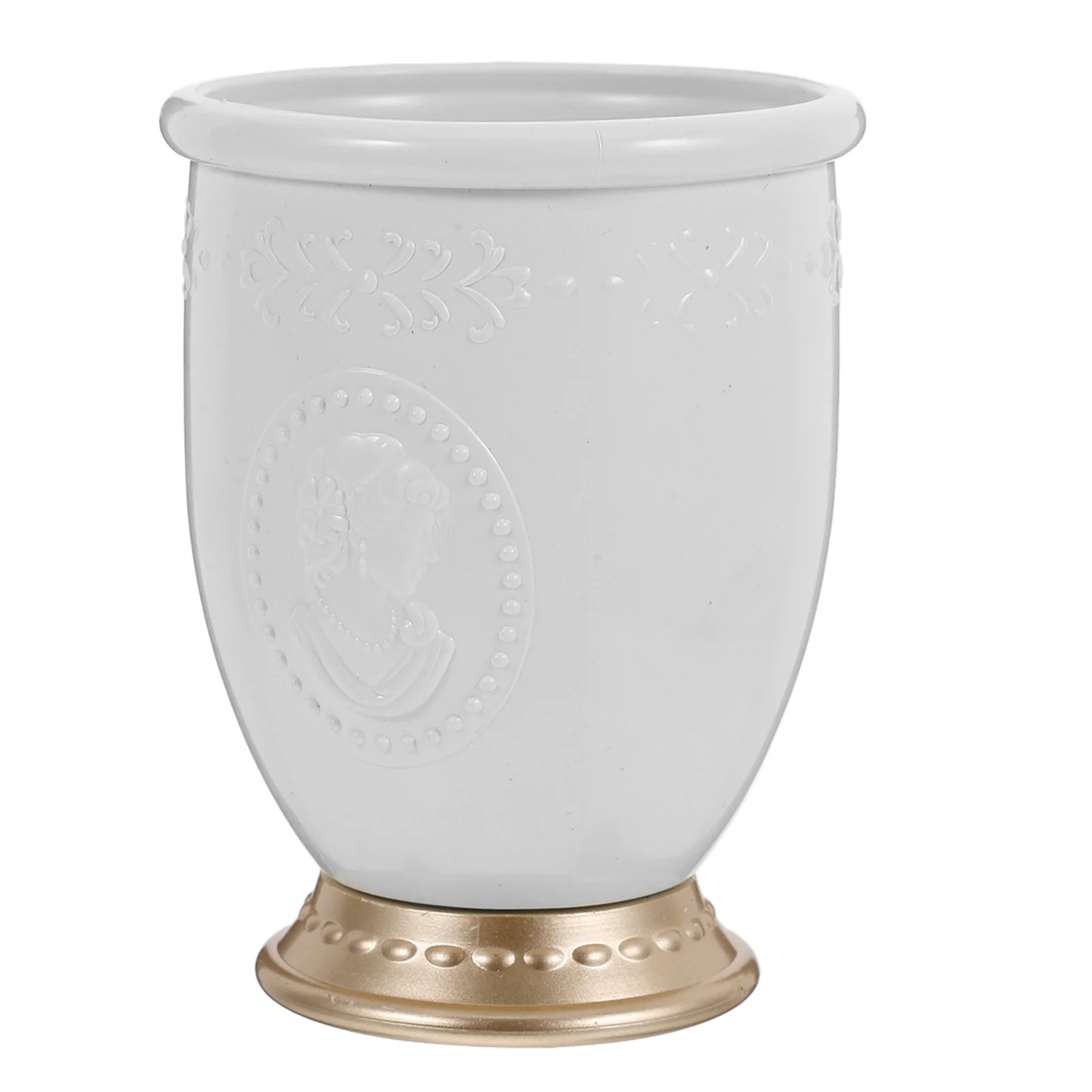 

Plastic Pen Holder Desktop Storage Bucket Makeup Brush Container Pencil Organizer for Office Study Desk Pencil Container