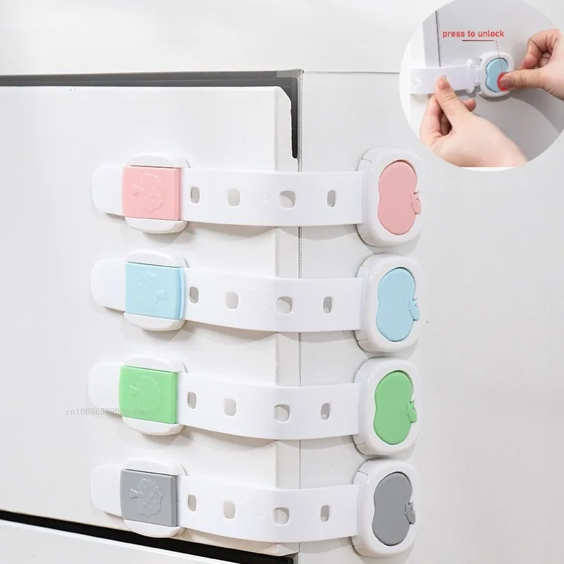 

Универсальный замок для детской безопасности, многофункциональный регулируемый детский замок для ящика с защитой от защемления, замок для двери туалетного шкафа Безопасный Замок