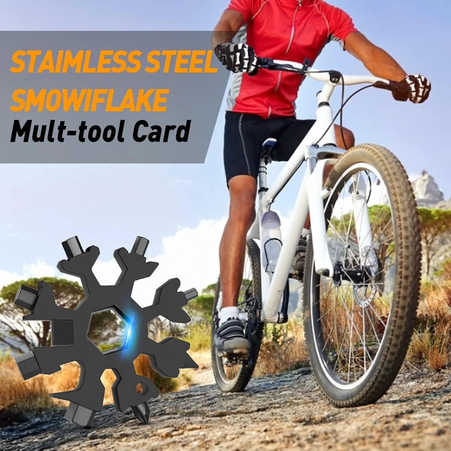 Multitool เกล็ดหิมะ 18-in-1 ที่เจ๋งและไม่ซ้ําใคร - ของขวัญคริสต์มาสที่สมบูรณ์แบบสําหรับผู้ชาย อุปกรณ์ตั้งแคมป์ที่ยอดเยี่ยมสําหรับสามีและคุณปู่ -