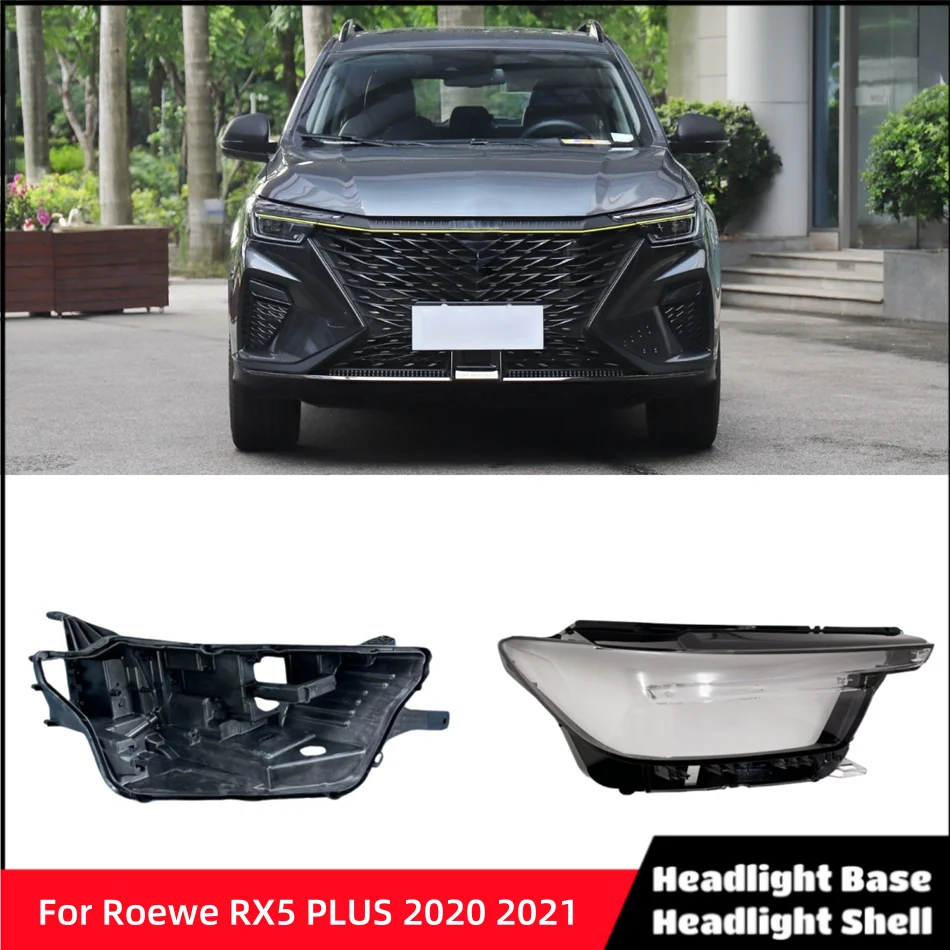 For Roewe RX5 PLUS 2020 2021 Car Interior Spare Parts Base Head Lamp Shell Headlight Back Housing Holder Glass Headlights
