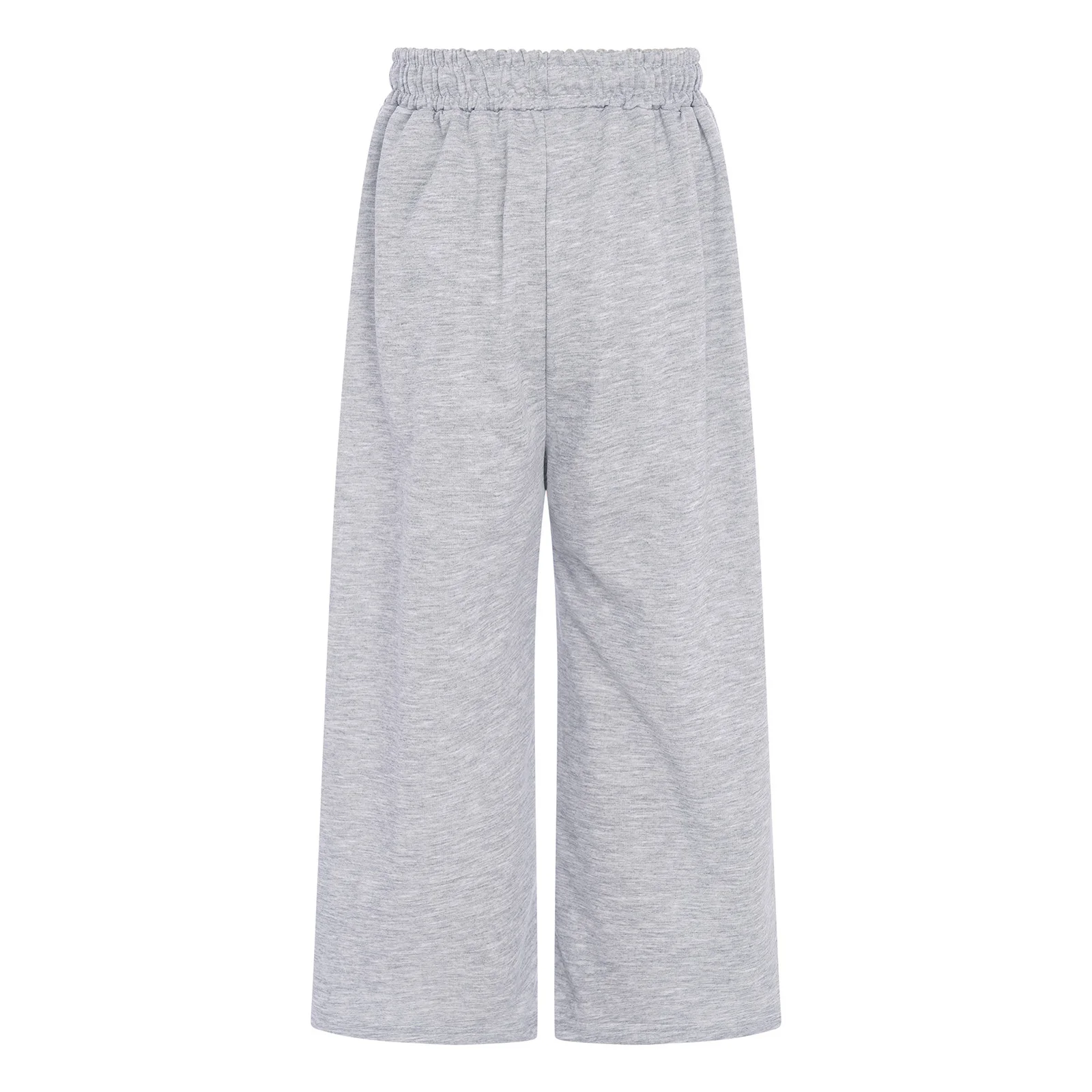 キッズ ボーイズ ガールズ ワイドレッグパンツ ドローストリング ゴムウエストバンド パンツ ポケット付き スポーツ ワークアウト エクササイズ カジュアル 日常着