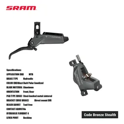 new model SRAM  Code Bronze Stealth Hydraulic BRAKE DB-CODE-BRZ-C1 Stealth body design to complement our AXS cockpit