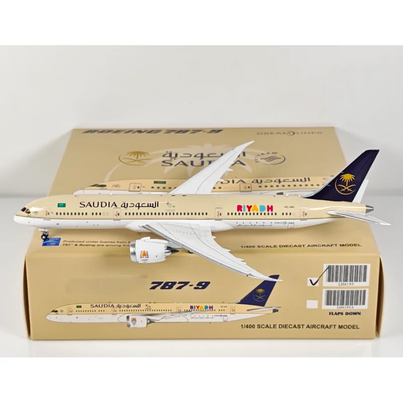 JC أجنحة دييكاست 1/400 مقياس الخطوط الجوية العربية السعودية B787-9 HZ-ARC سبيكة نموذج طائرة تحصيل لعبة زخرفة الزخرفية #3