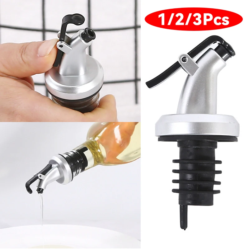 

1/2/3pcs Olive Oil Spouts Oil Vinegar Bottle Stopper Spout Leakproof Nozzle Dispenser Creative Leakproof Silicone Bottle Stopper