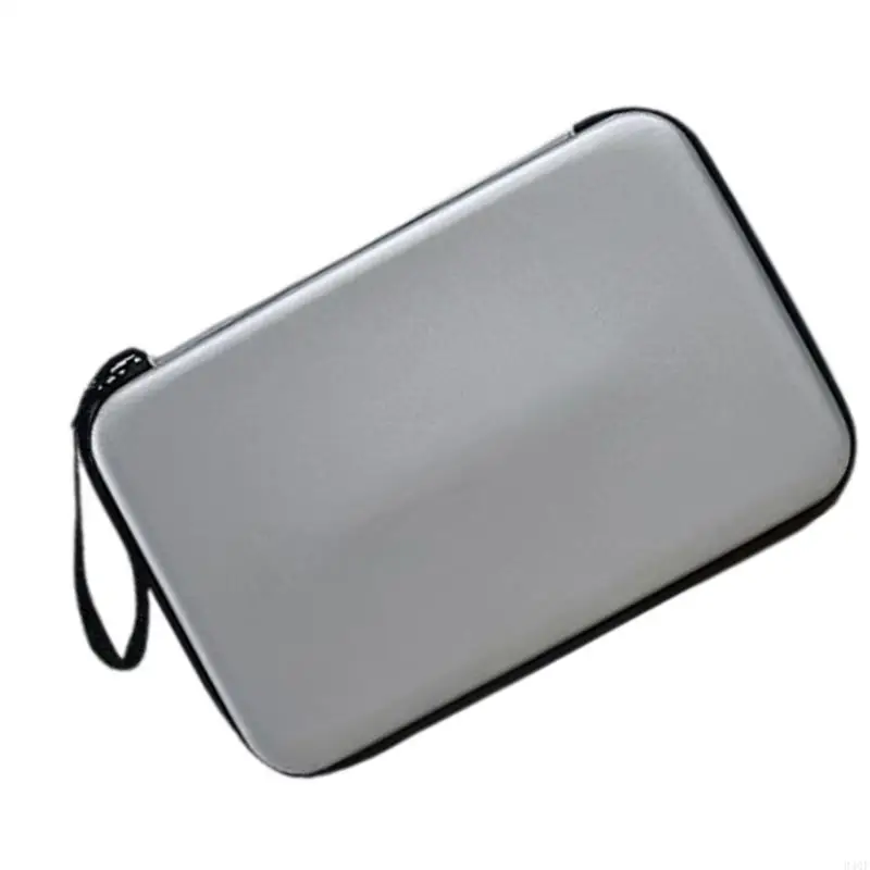 

340F Hard Table Tennis Rackets Bag Square Pingpong Paddle Storage Bag Enduring Waterproofs Zippers Handbag Holds 2 Rackets
