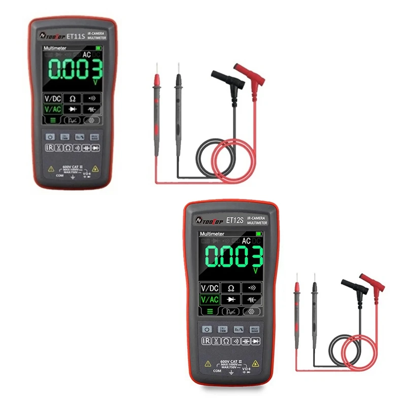 

ABKD TOOLTOP Touch Thermal Imager Multimeter IR Camera Voltage Ohm On/Off Diode For PCB Electronic Repair Thermal Multimeter