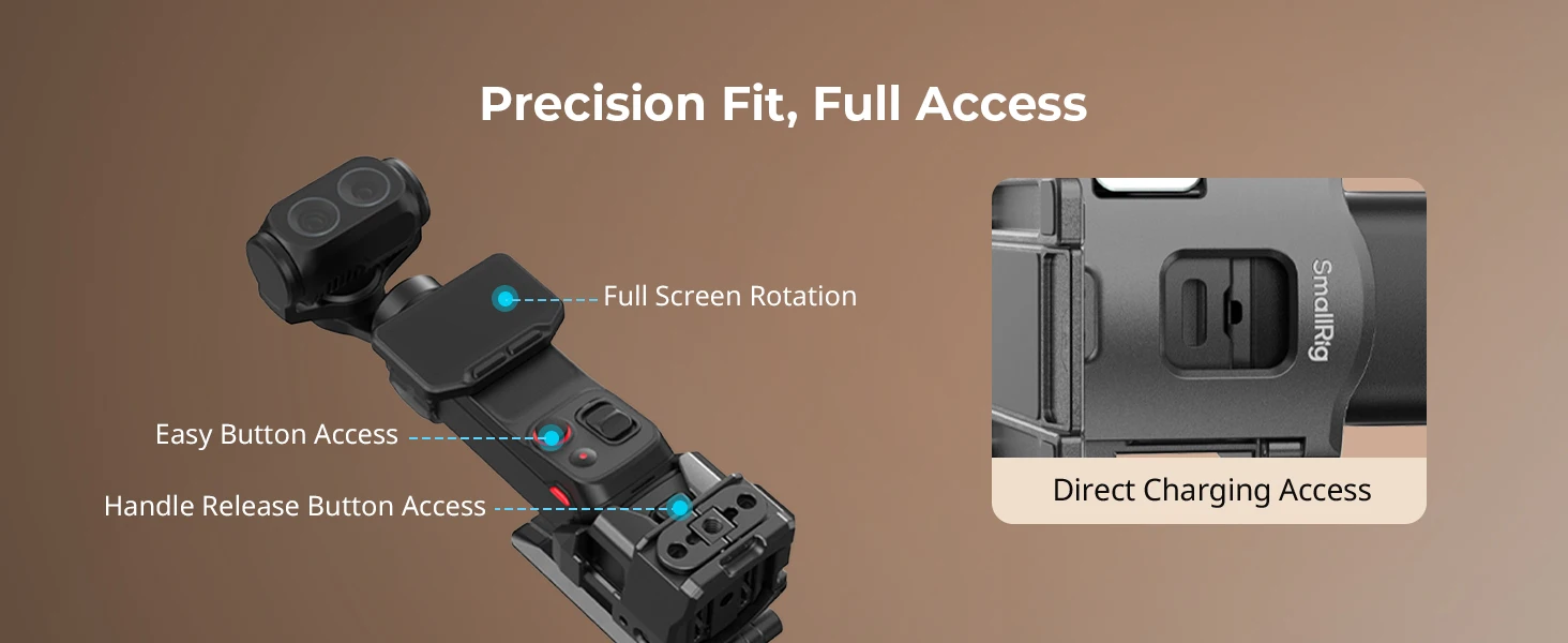 SmallRig Anbaubare Halterung für Insta360 Luna Ultra mit integrierter magnetischer Schnittstelle, Cold-Shoe-Halterung, Arca-Swiss-Platte -6824 – Detail 6