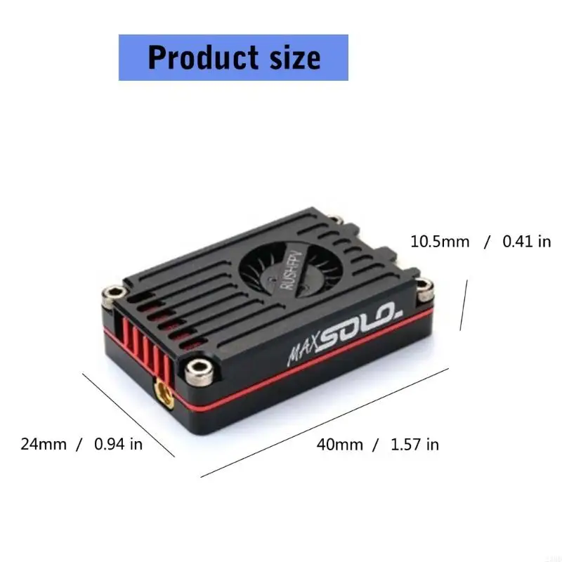 23GD 2.5W potencia 48CH transmisor video para control remoto FPV con estructura disipación calor para