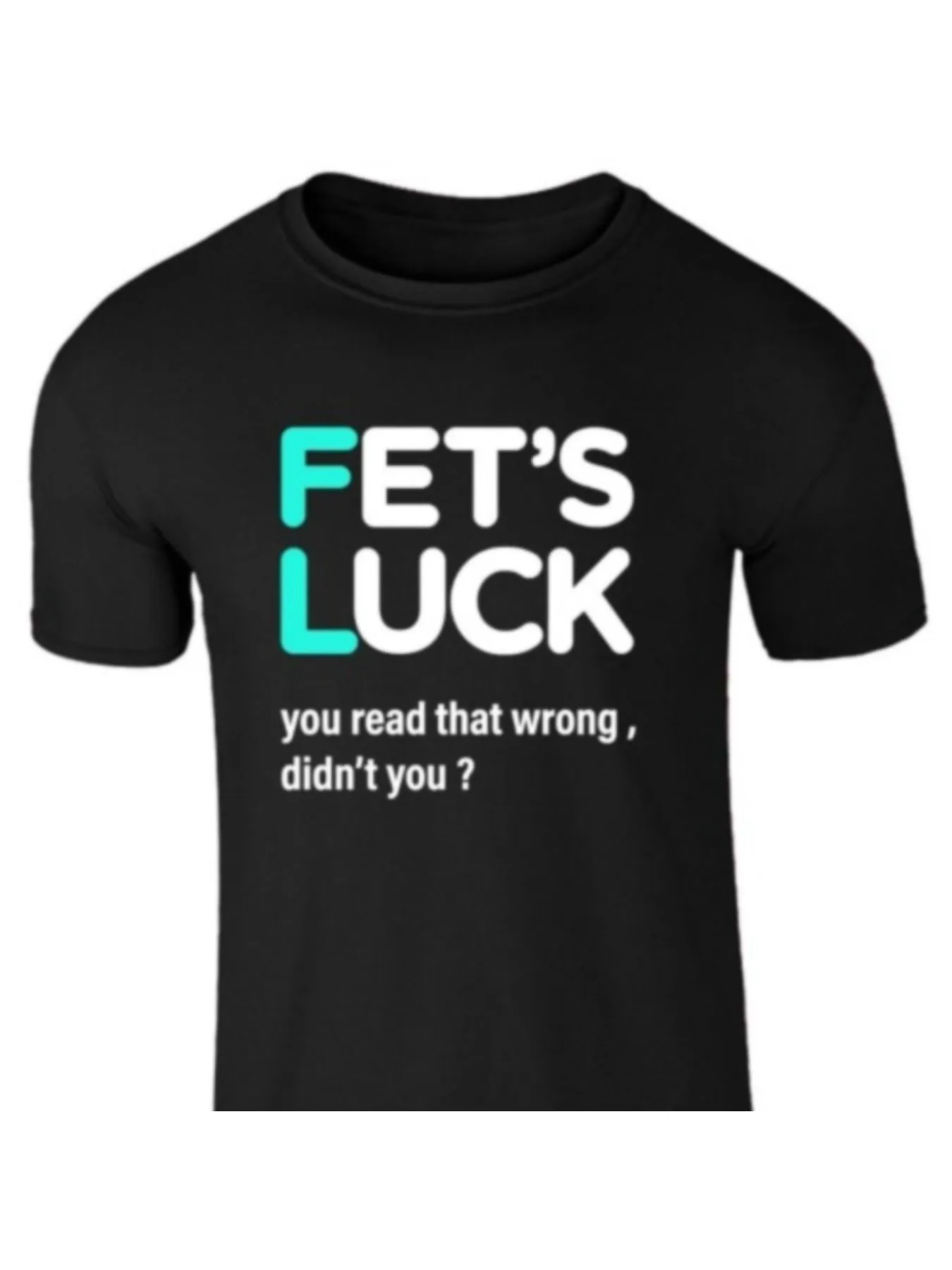 Men's T-shirts Luxury Summer 100% Cotton Fet S Luck Printing Short Sleeve Tee Basic Tee Oversized Casual Crewneck  Y2k Tops