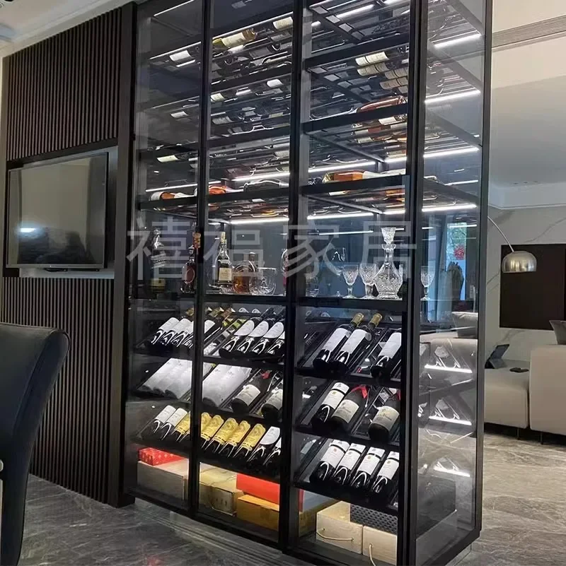 Aparadores Bar al aire libre Bar gabinete esquinero estación cóctel gabinete de vidrio en la pared gabinetes decoración de vino armario de almacenamiento