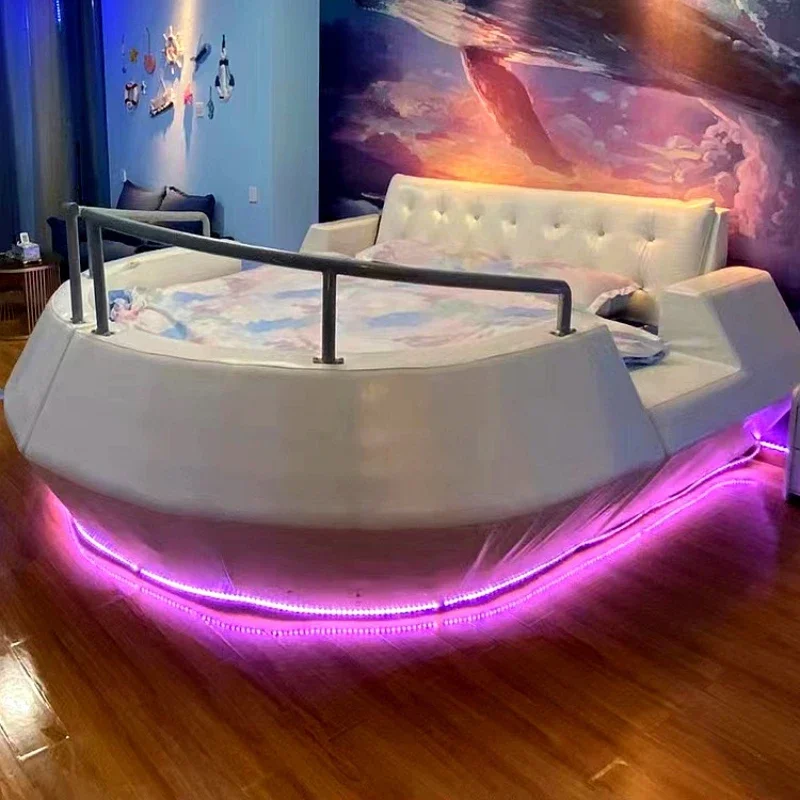 

Bed & Breakfast Furniture Hotel Water Bed Modern Boutique Light Luxury Inn Luxury Double Couple Theme Hotel Boat Electric Bed