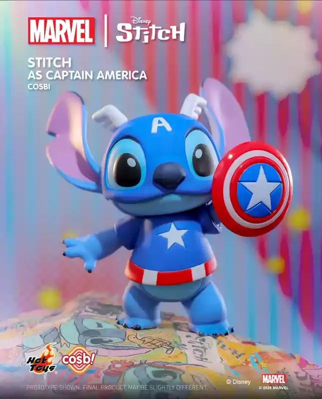 New Genuine Hottoys Marvel Stitch Cosbi Series Blind Box Kawaii