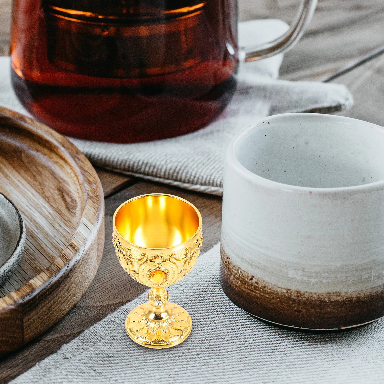 

Glass Cup Glasses Delicate Vintage Chalice Small European Style Tumbler