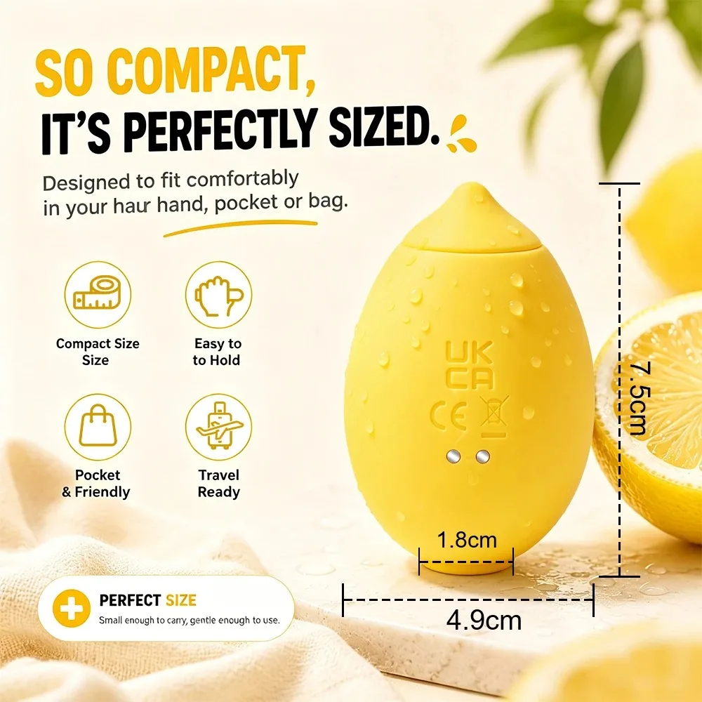 Lemon Sucking Vibrator Nipple Stimulator Vibrating Egg Vacuum Suction Oral Clit Massager Masturbator Sex Toy for Women view 5