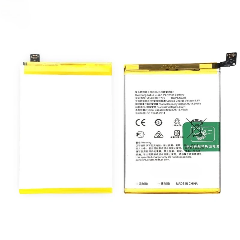 ل ممن لهم رينو 4 لايت F17 برو A93 رينو 4F A92s استبدال بطارية الهاتف المحمول BLP779 3.85 فولت 3890 مللي أمبير 14.97Wh