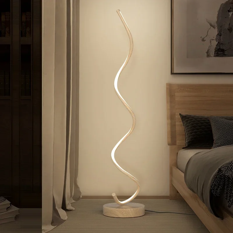 

Modern LED Strip Floor Lamp For Bedroom Bedside Living Room Sofa Ambiance Vertical Table Lamp Study Reading Lights Fixtures