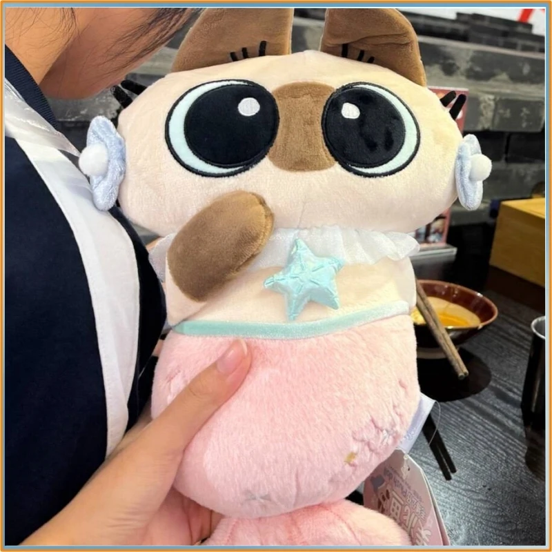 40cm Azuki Siamese Cat Azukisan 20,000 Leagues Under The Mud Series Cute Plush Doll Beautiful Mud Fish Pink Version, Genuine