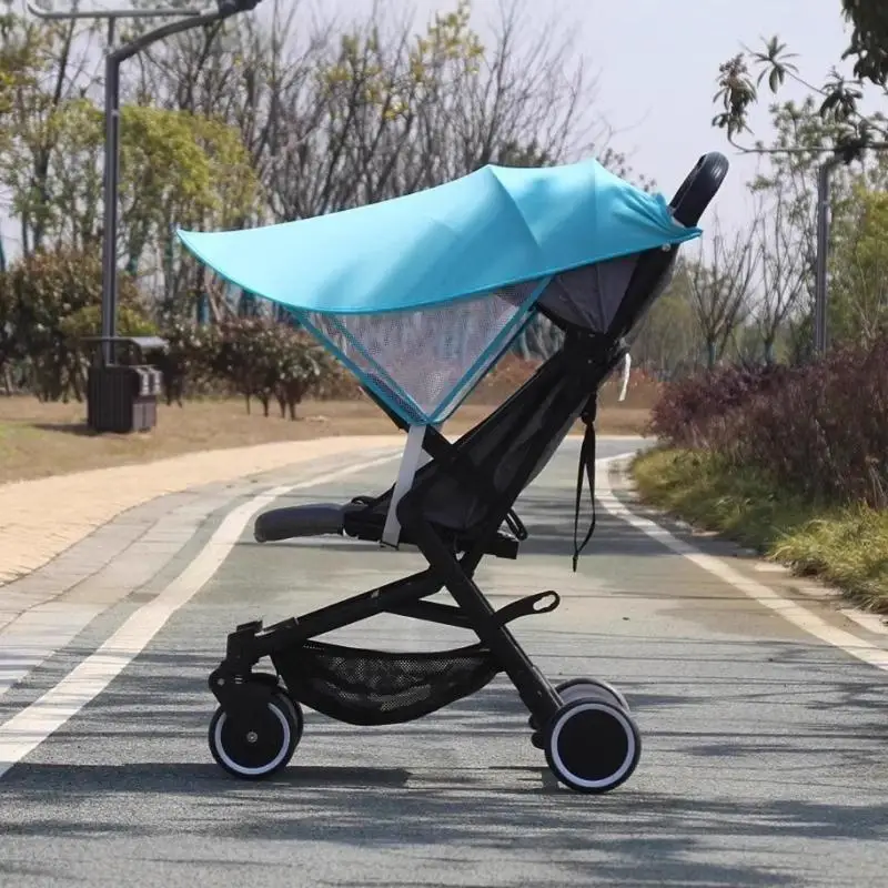 ユニバーサルベビーカーサンシェード幼児ベビーカーアクセサリー防風傘カート保護日よけ簡単インストール 24BE