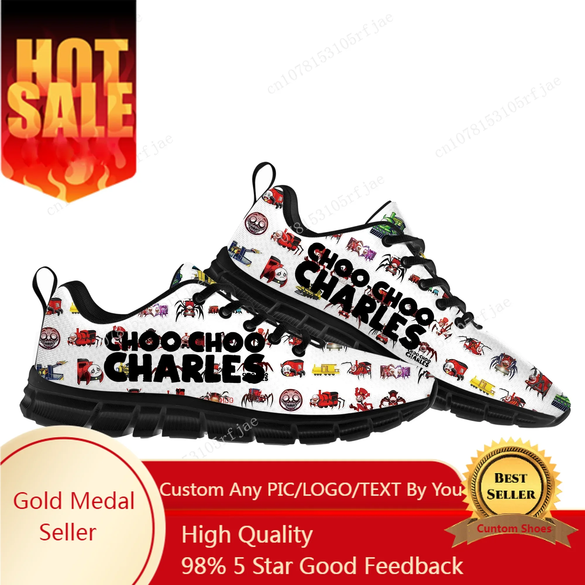 

Choo Choo Charles Sports Shoes Cartoon Game Men Women Teenager Sneakers Fashion Sneaker Custom Built Shoes