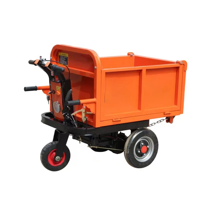 Electric Concrete Cart Hand Push Cart Tricycle Hand Carts Four Wheels Multipurpose Hand Truck Tricycle Dump Truck view 6