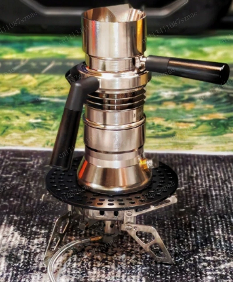 Stovetop Espresso Maker 9  Pressure Portable Coffee Machine Outdoor Camping Travel
