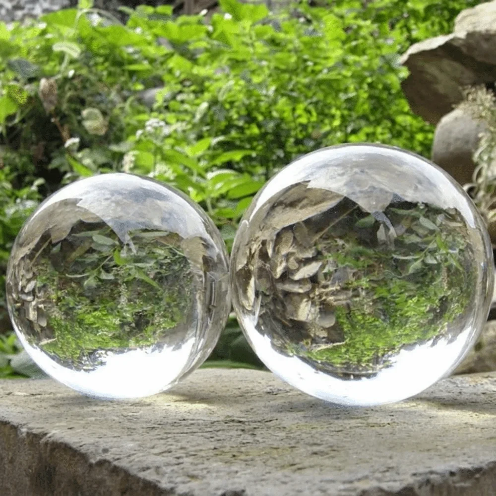 Round Crystal Glass Ball Trans - Lens Ball Crystal 评论和价格