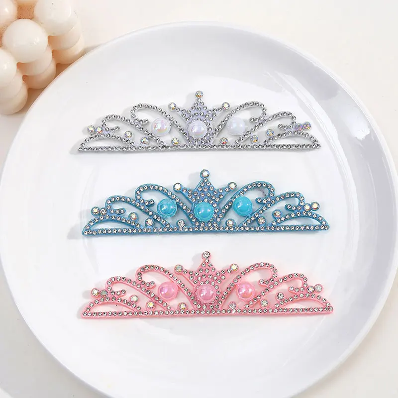 

Wholesale 100Pcs Padded Crown Rhinestone Patches for DIY Clothes Crafts Decor Applique Headwear Headband Bow Jewelry Accessories