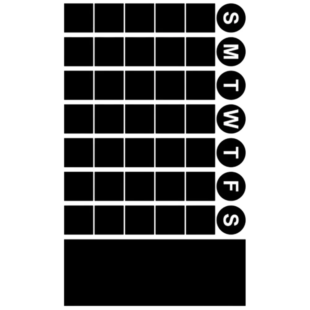 

Office Decore Chalkboard Stickers Monthly Blackboard It Can Move Decorative Wall Decal