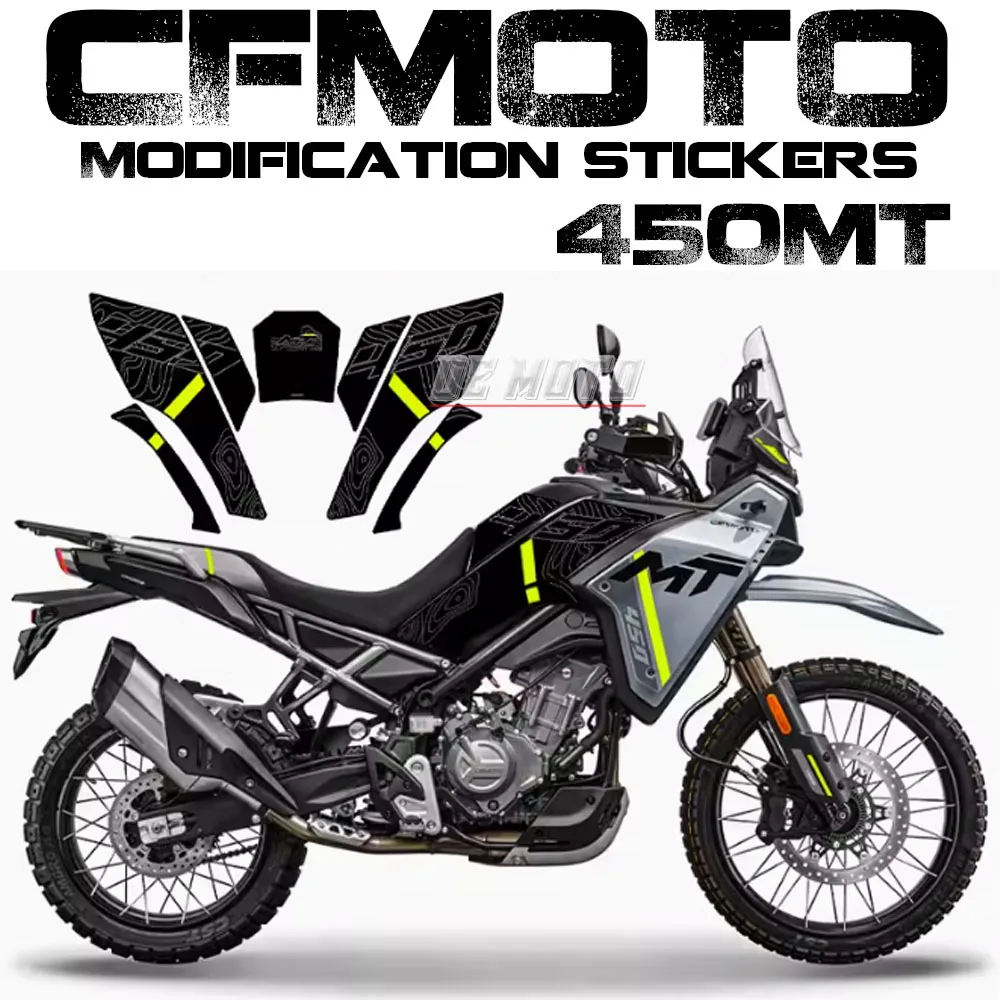 

FOR CFMOTO 450MT 2024 Body Protection Anti-skid Fuel Tank Sticker Fish Bone Stickers Anti-wear Sticker Modification Accessories