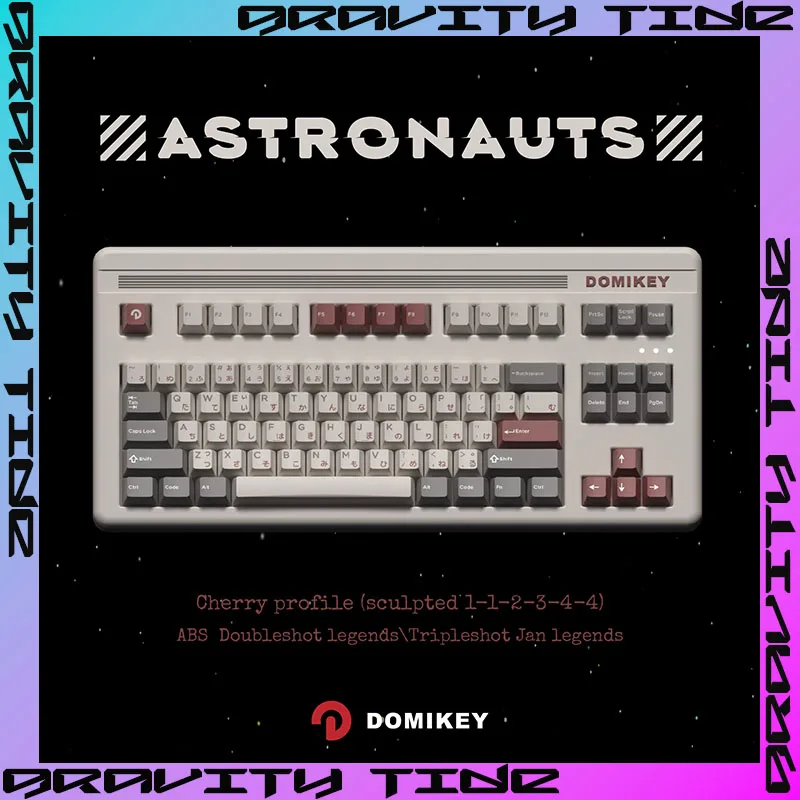 Domikey Cherry Height Keycap Astronaut Keycaps Two/Three Color Shape Keycap Mechanical Keyboard Customize Dmk Keycaps Accessices