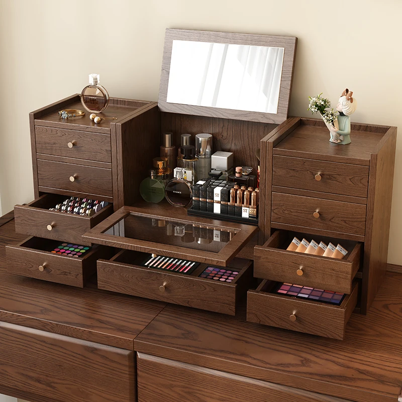 

North American walnut jewelry box New Chinese storage box Exquisite jewelry box Wedding birthday gift