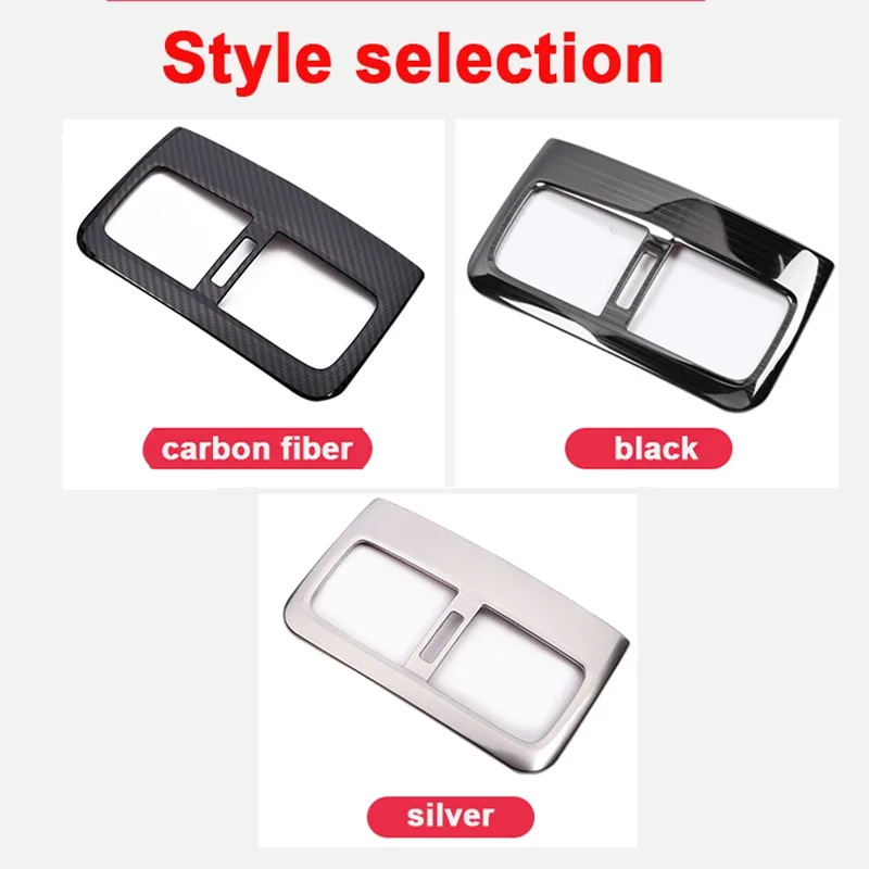 For Mazda 3 BP 2019-2023 2024 2025 Car Stainless Rear Seat Console Air Conditioning Outlet Frame Cover Trim Styling Accessories view 5
