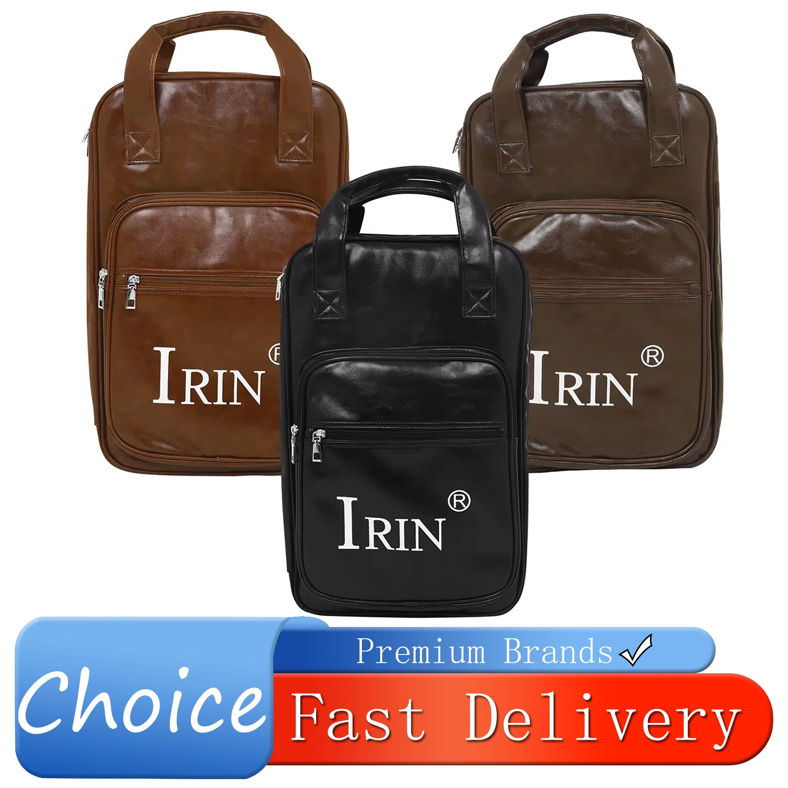 

IRIN Drumsticks Bag Leather Shoulder Drum Sticks Organiser Large Bag Thickened Multifunctional Percussion Instruments Accessory