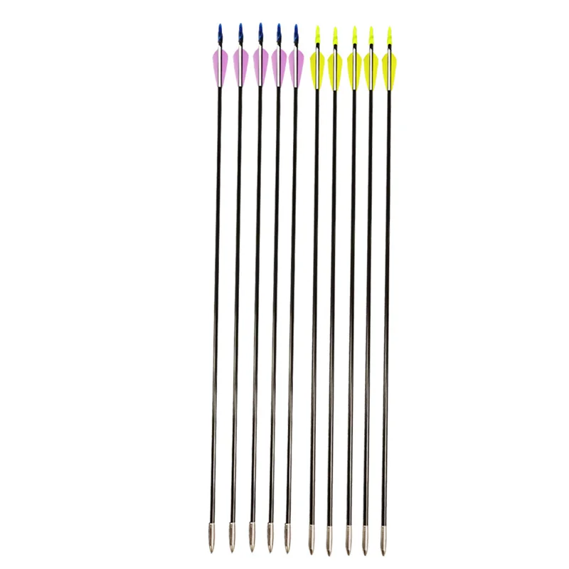 

6/12pcs Archery Fiberglass Arrows OD 6mm Archery Arrow Shaft Water Droped Rubber Vanes for Outdoor Sports Shooting Hunting