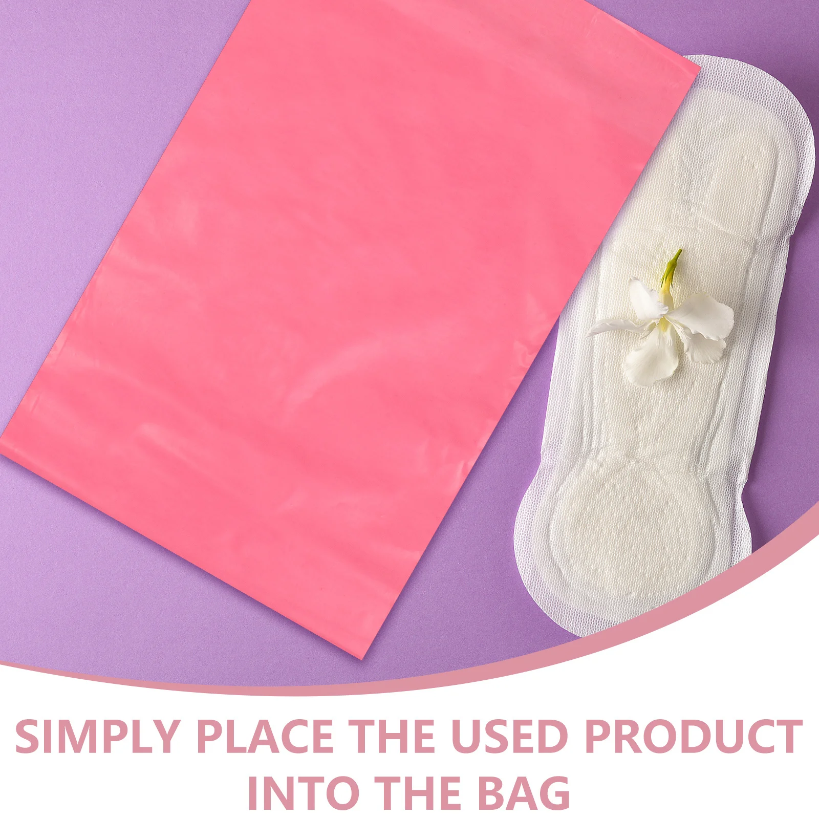 100 Stuks Periode Maandverband Verwijdering Zakken Zelfsluitende Vrouwelijke Tampon Afval Zakken Outdoor Sanitair Product Opbergtas