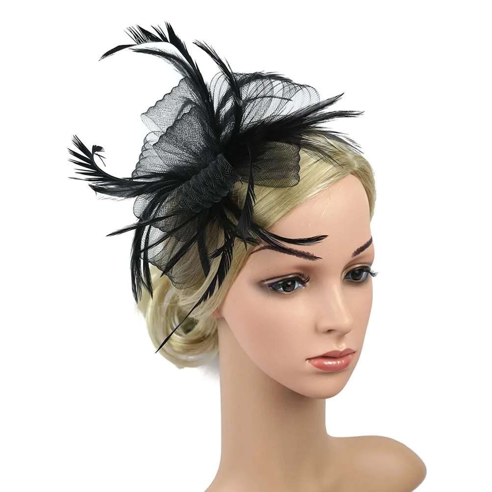 

Women's Fascinators Hat with Hair Clip Headband Veil Design Stylish Elegant Accessory for Formal Events Fashion Shows