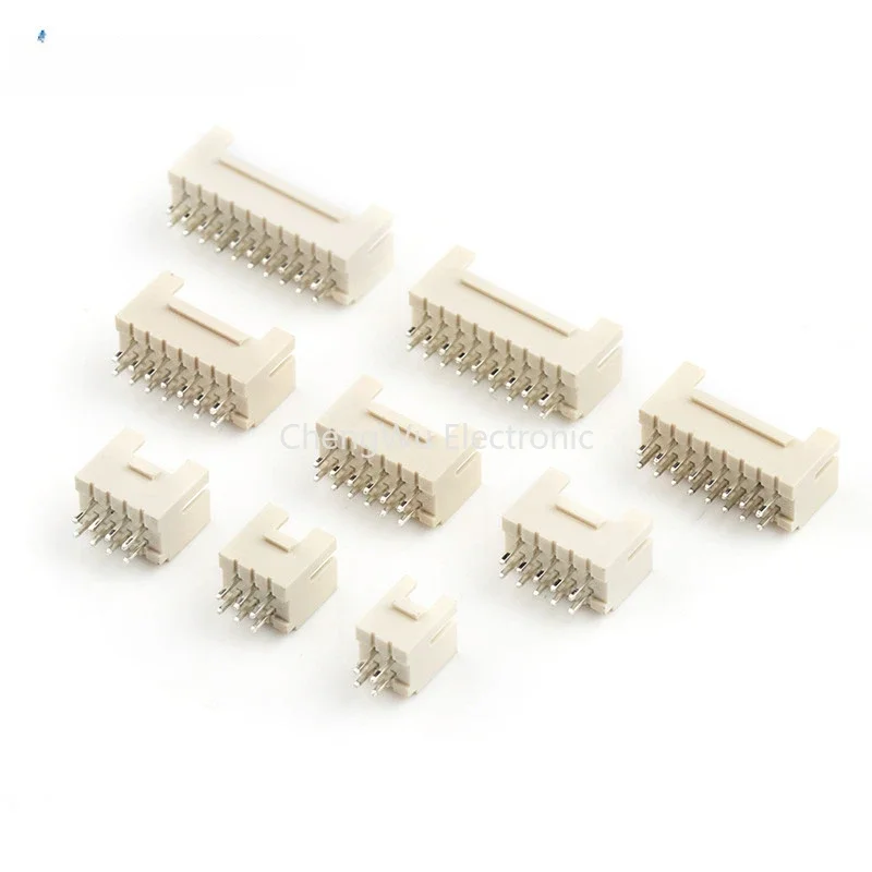 10pcs/lot PHB 2.0mm Pitch Straight Needle Seat Buckle Double Row 2x2 3 4 5 6 8p Connector PHSD