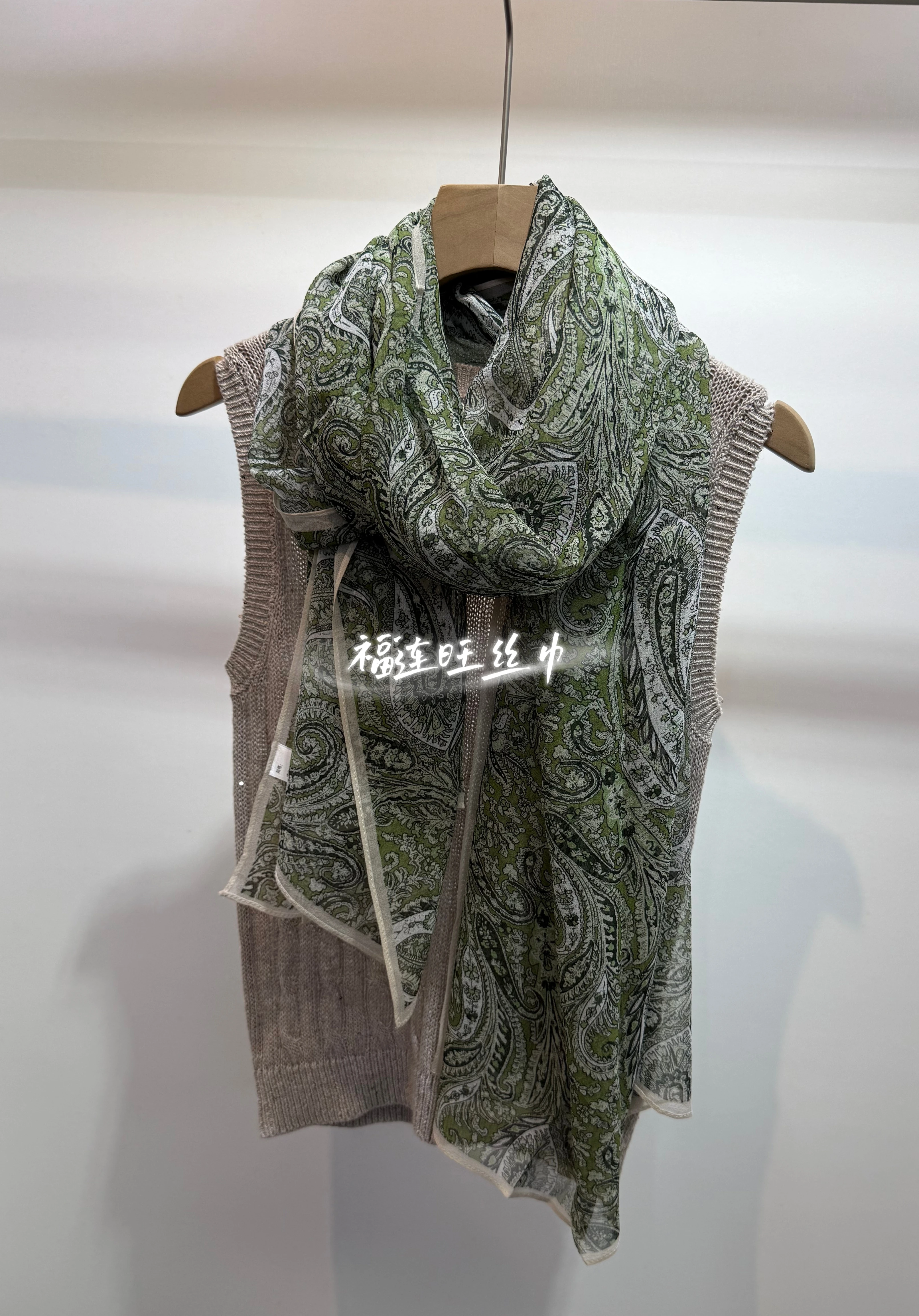 new-arrival-silk-chiffon-long-scarf-women's-summer-spring-lightweight-sun-protection-shawl-fashionable-korean-style-printed