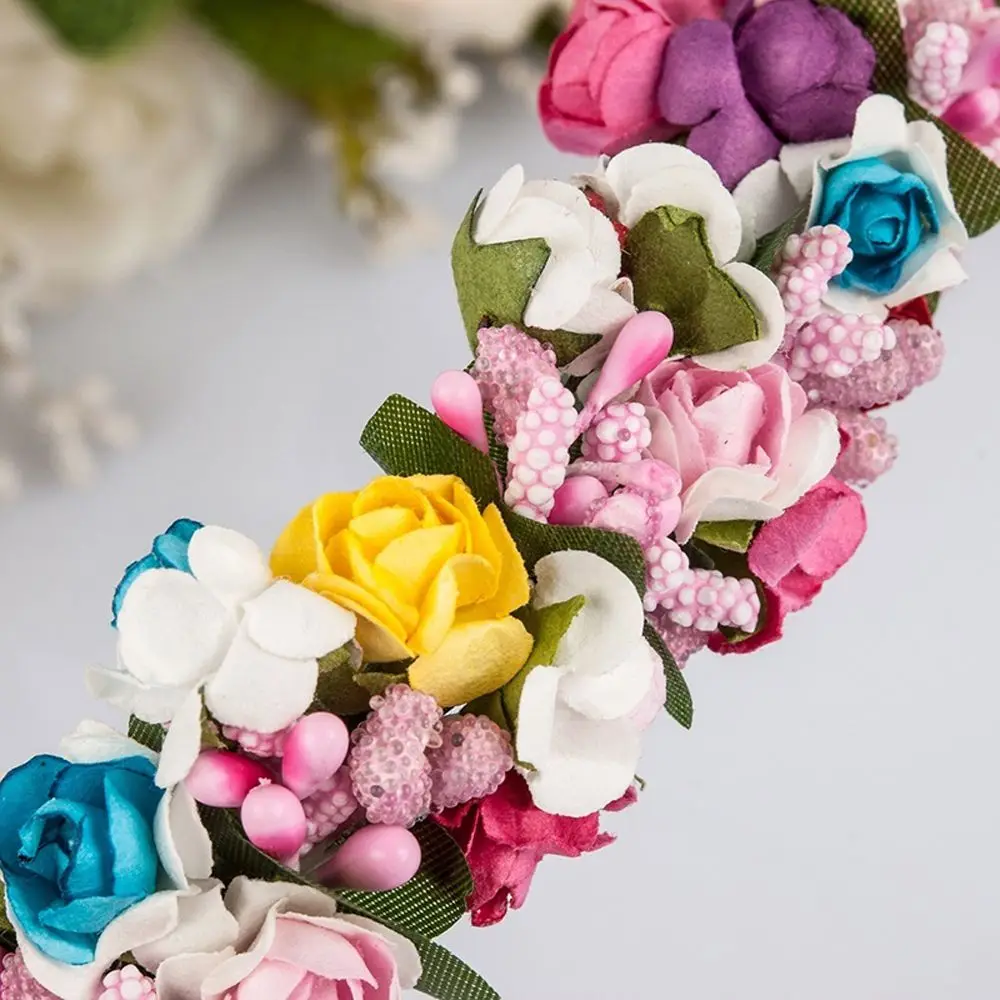 

Princess Headpiece Hair Accessories Bride Headband Headband Party Wedding Festival Decor Flower Garland Floral