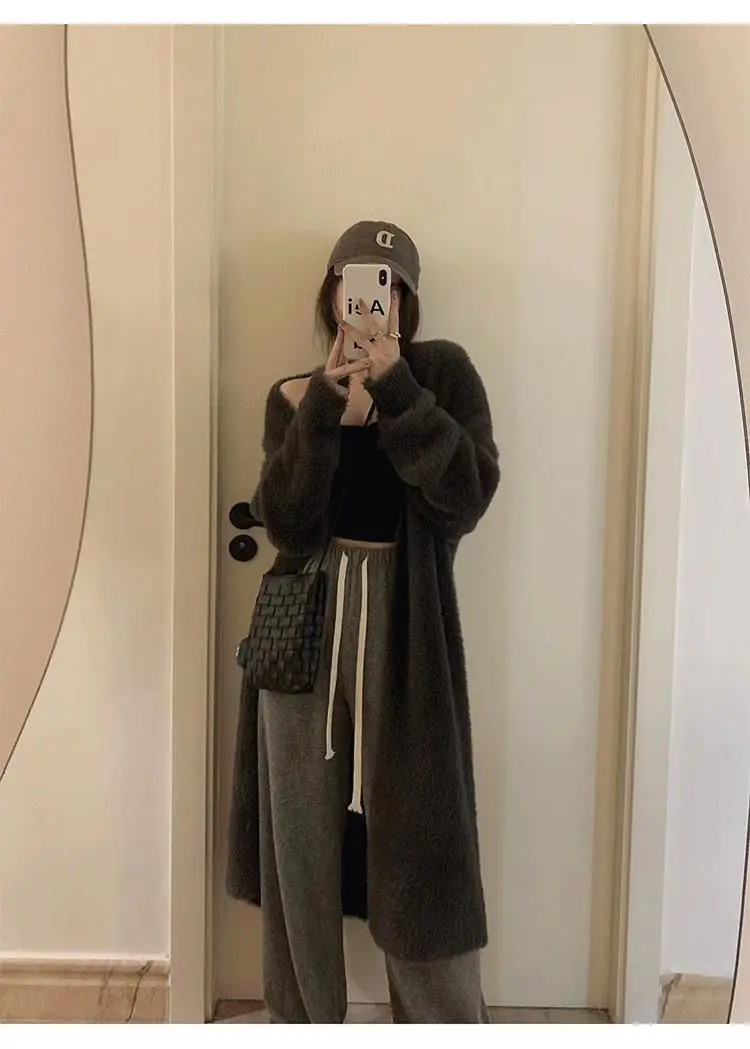 

Женские удлиненные кардиганы с рукавами, имитирующие двухслойность, с круглым вырезом, декоративными многослойными рукавами, объемным узором, асимметричные, базовые, для офиса, осенние