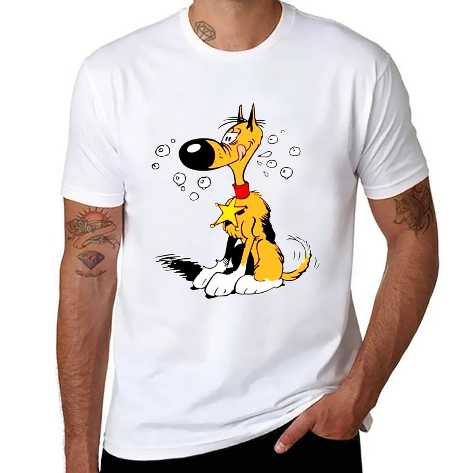 

New Rantanplan Sheriff T-Shirt vintage t shirt T-shirt short new edition t shirt tops Men's t-shirts