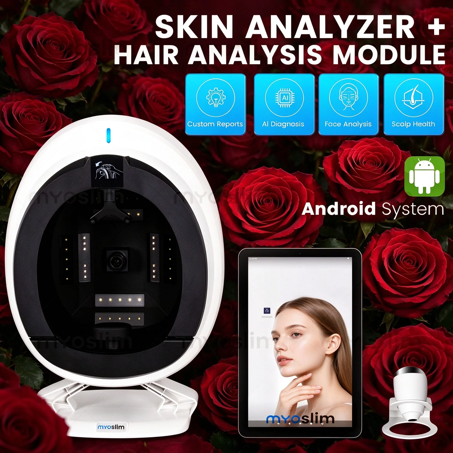 AISIA Q1 Pro  3D AI Skin Diagnosis Machine 8 Spectrum Facial Scanner Skin Detector Deep Skin Analysis Face Tester Beauty Salon