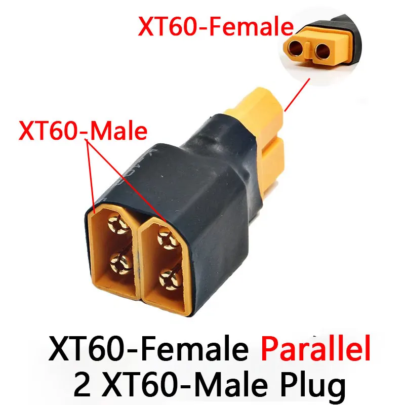 XT60 XT30 オス/メス - オス/メス、Tプラグ オス/メス - Tプラグ オス/メス コネクタ変換アダプター (RCバッテリー用)