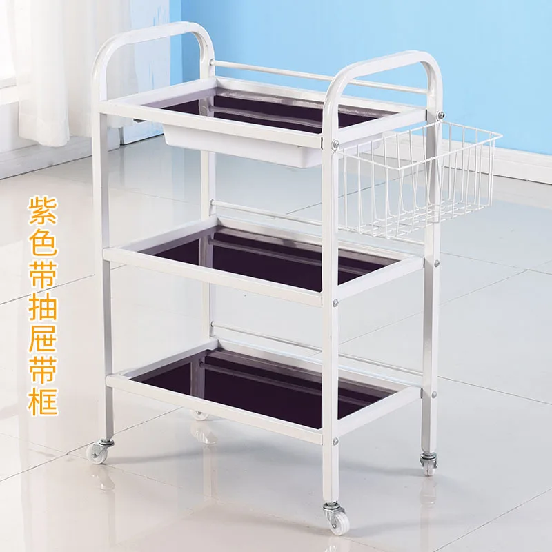 Cosmetologia Salon Trolley Detailing carrello commerciale Rolling Salon Trolley Beauty Muebles Peluqueria Commercial Furniture YN50ST