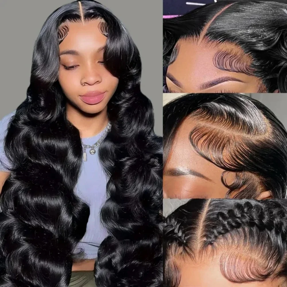 40 Inch 13X6 Lace Front Human Hair Wig Body Wave Human Hair Wigs Brazilian 13X4 Hd Transparent Lace Frontal Wig For Black Women