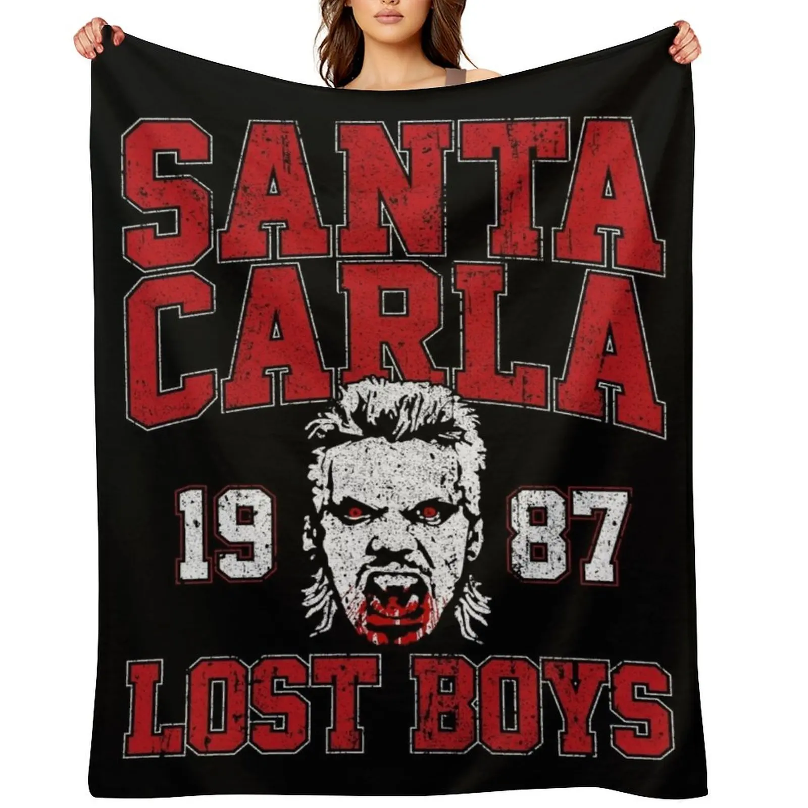 

Santa Carla Lost Boys Throw Blanket For Baby Plaid on the sofa decorative Bed linens Blankets