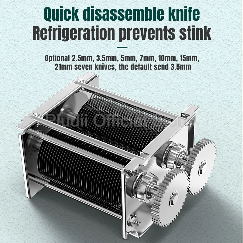 ماكينة تقطيع اللحوم التجارية من الفولاذ المقاوم للصدأ ماكينة تقطيع الطعام الكهربائية اللحوم والخضروات ماكينة مفرمة اللحم وتجهيز الأغذية
