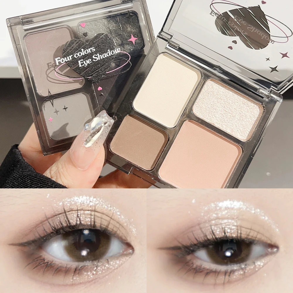 Waterproof Shiny Nude Eyeshadow Palette Matte Glitter Lasting Sequins Blue Pink Earth Colors Eye Shadow Makeup Korean Cosmetics