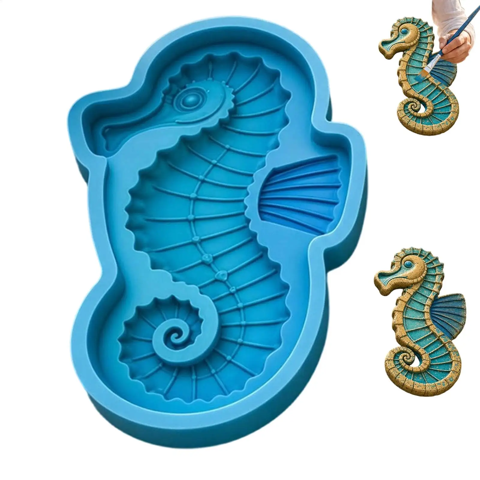 Stepping Stone Kit Reusable Sea Animal Silicone Keepsake Mould Concrete Stepping Stone Molds For Adults Family Garden Outdoor